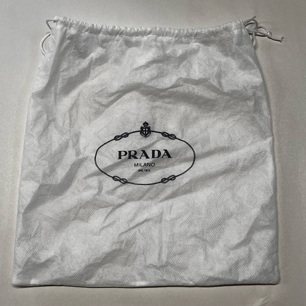 Prada Milano dust bag felt‎ white navy